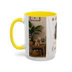 Bernese Mountain Dog Mug - "Stay Pawsitive, Cuddle Often" Accent Coffee Cup