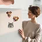 Custom Pet Magnet - Pet Photo + Name