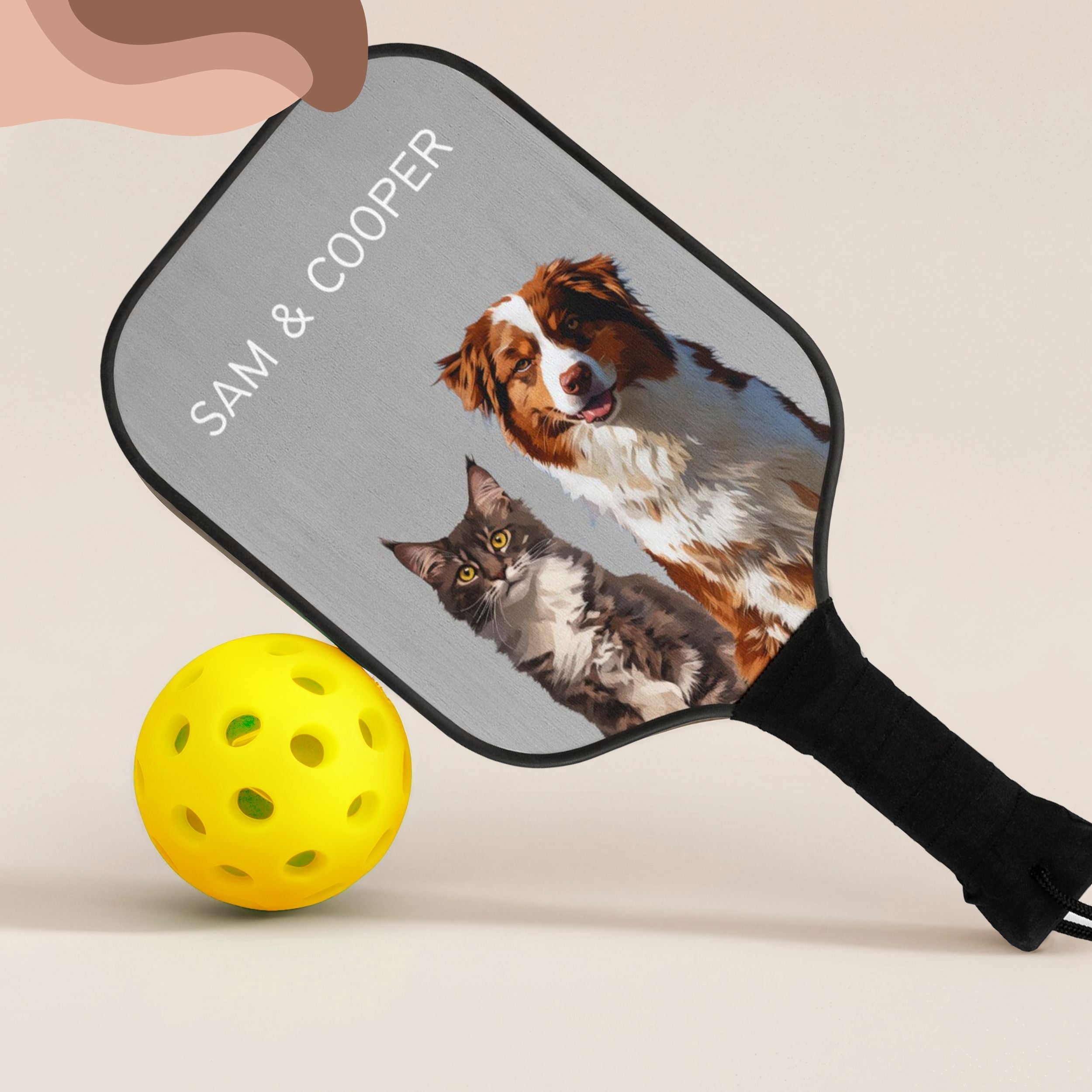 Custom Pet Pickleball Kit - Pet Photo + Name