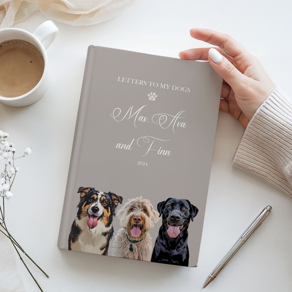 Custom Hardcover Journal with Pet Photo + Name