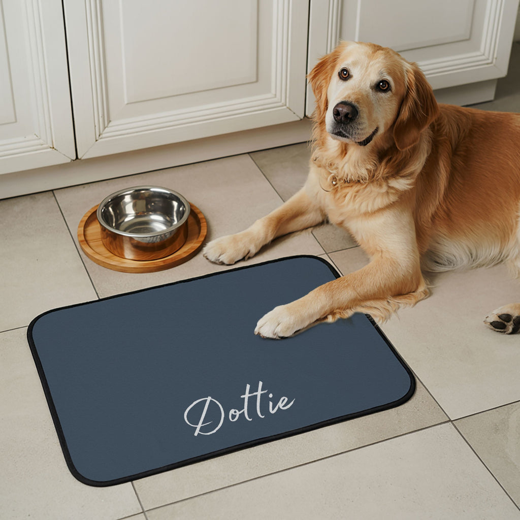 Custom Color Pet Mat - Pet Photo + Name