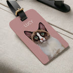 Custom Pet Luggage Tag Using Pet Photo + Name