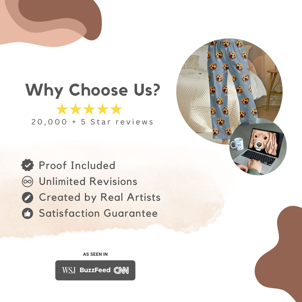 Custom Pet Pajamas Using Pet Photo + Name