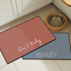 Custom Color Pet Mat - Pet Photo + Name