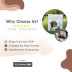 Custom Pet Golf Towel - Pet Photo + Name