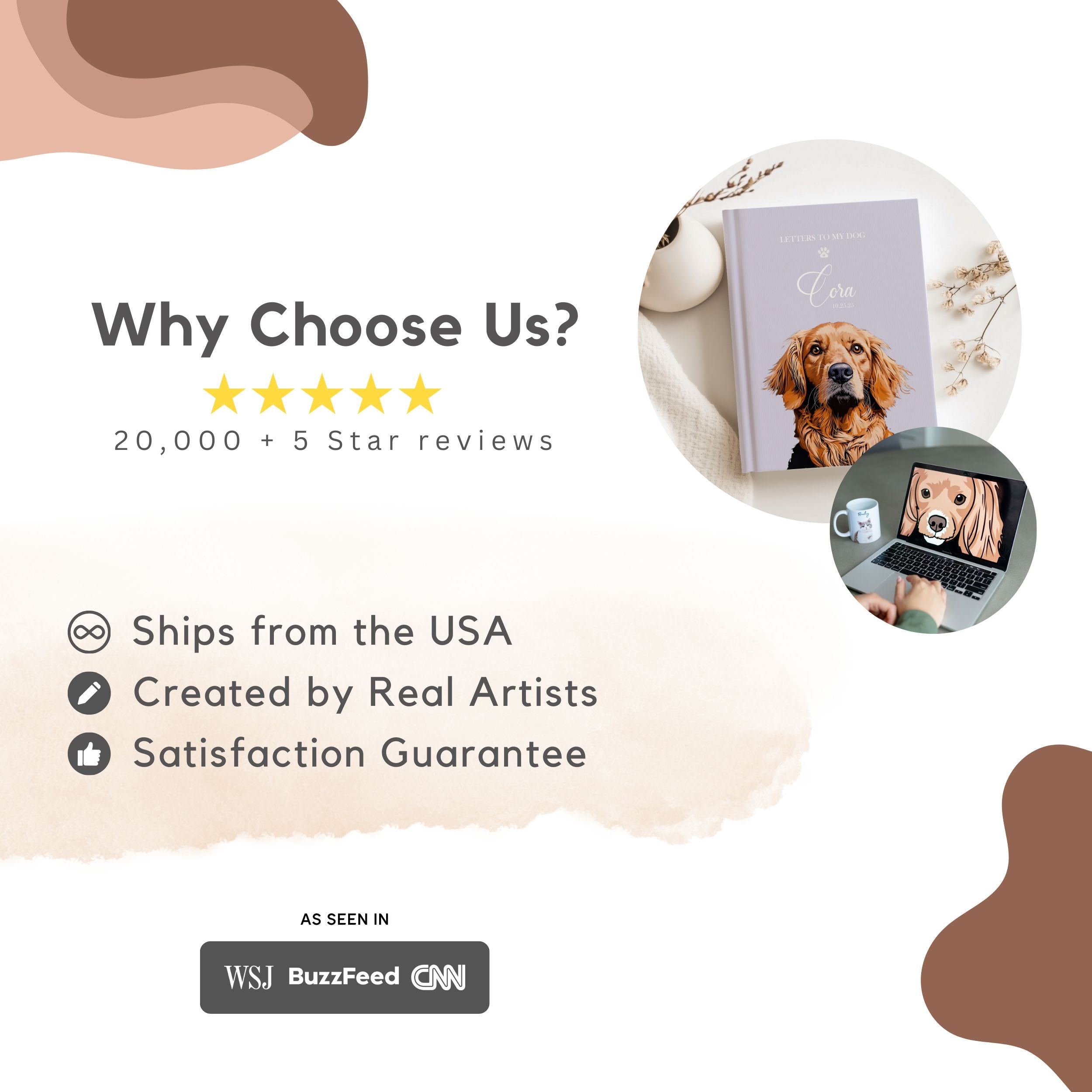 Custom Hardcover Journal with Pet Photo + Name