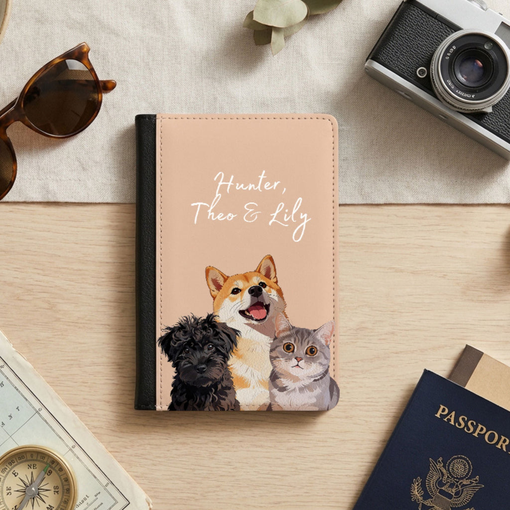 Custom Pet Passport Case - Pet Photo + Name