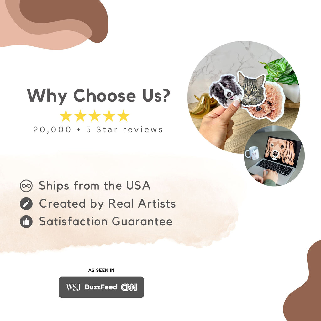 Custom Color Pet Sticker - Pet Photo