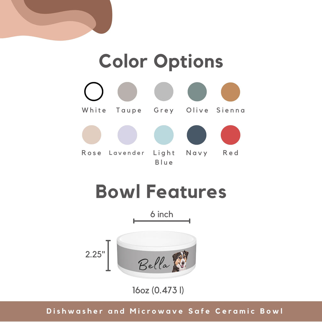 Custom Pet Bowl - Pet Photo + Name