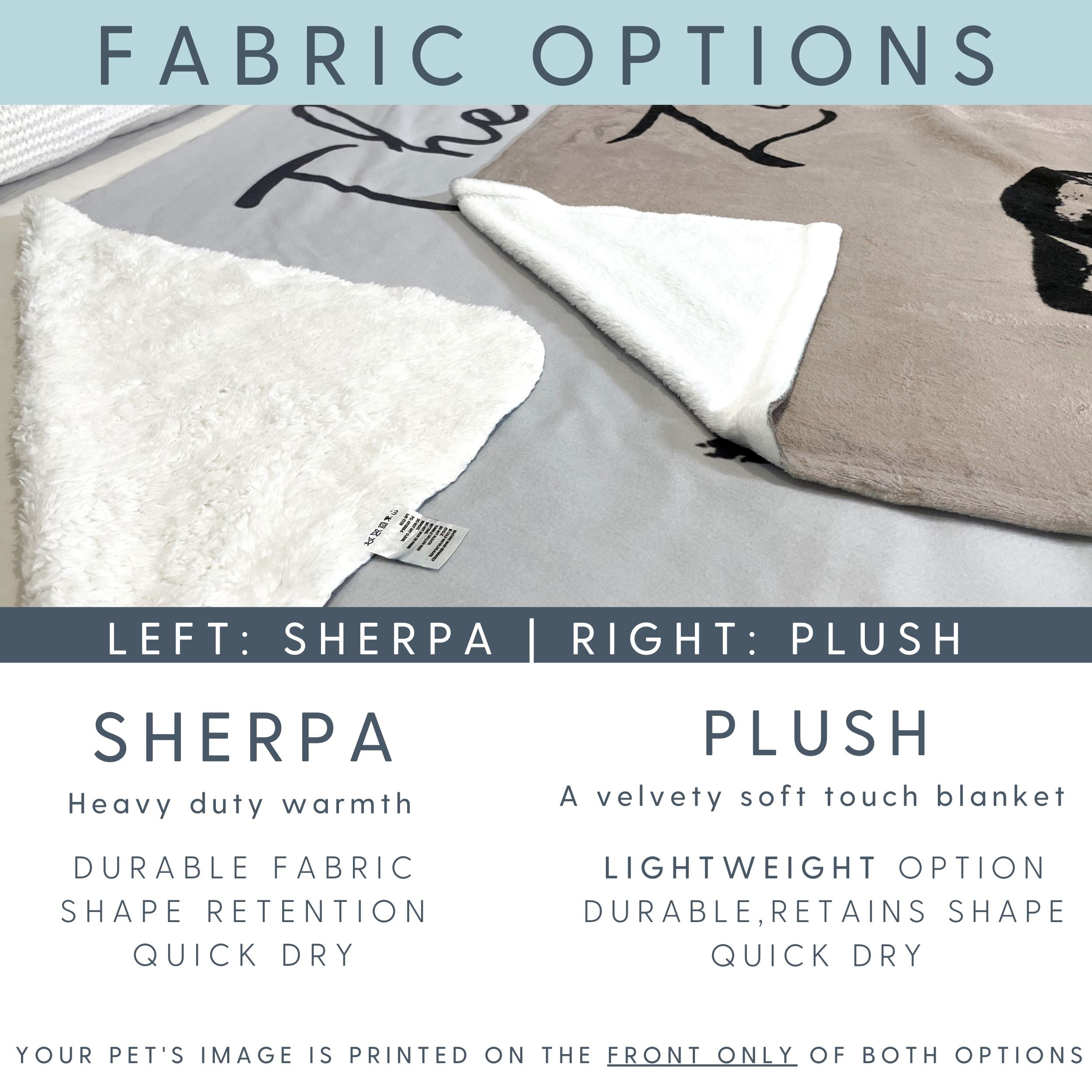 Custom Pet Blanket - Pet Photo + Name