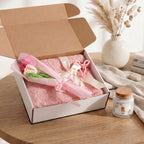 Custom Watercolor Floral Pet Memorial Gift Box with Candle & Blanket