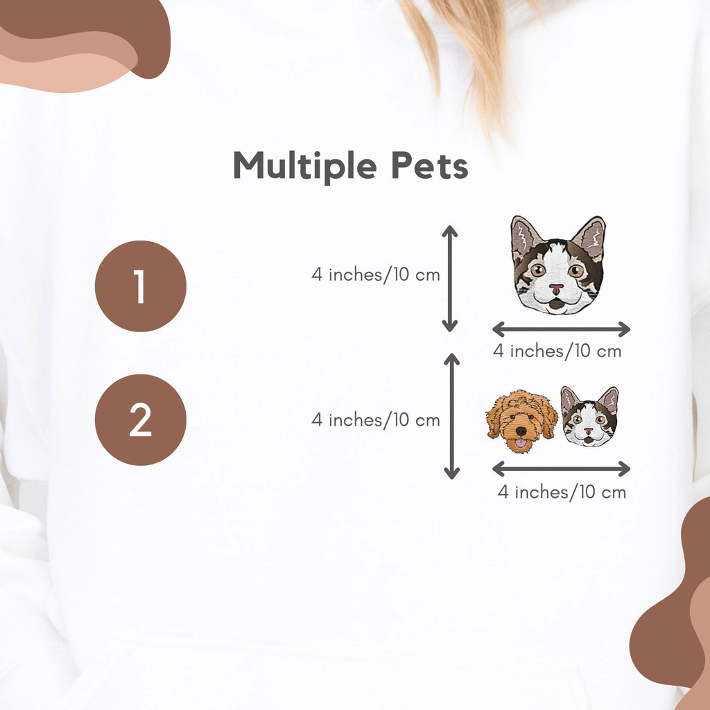 Custom Embroidered Pet Sweater - Pet Photo + Name
