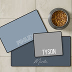 Custom Color Pet Mat - Pet Photo + Name