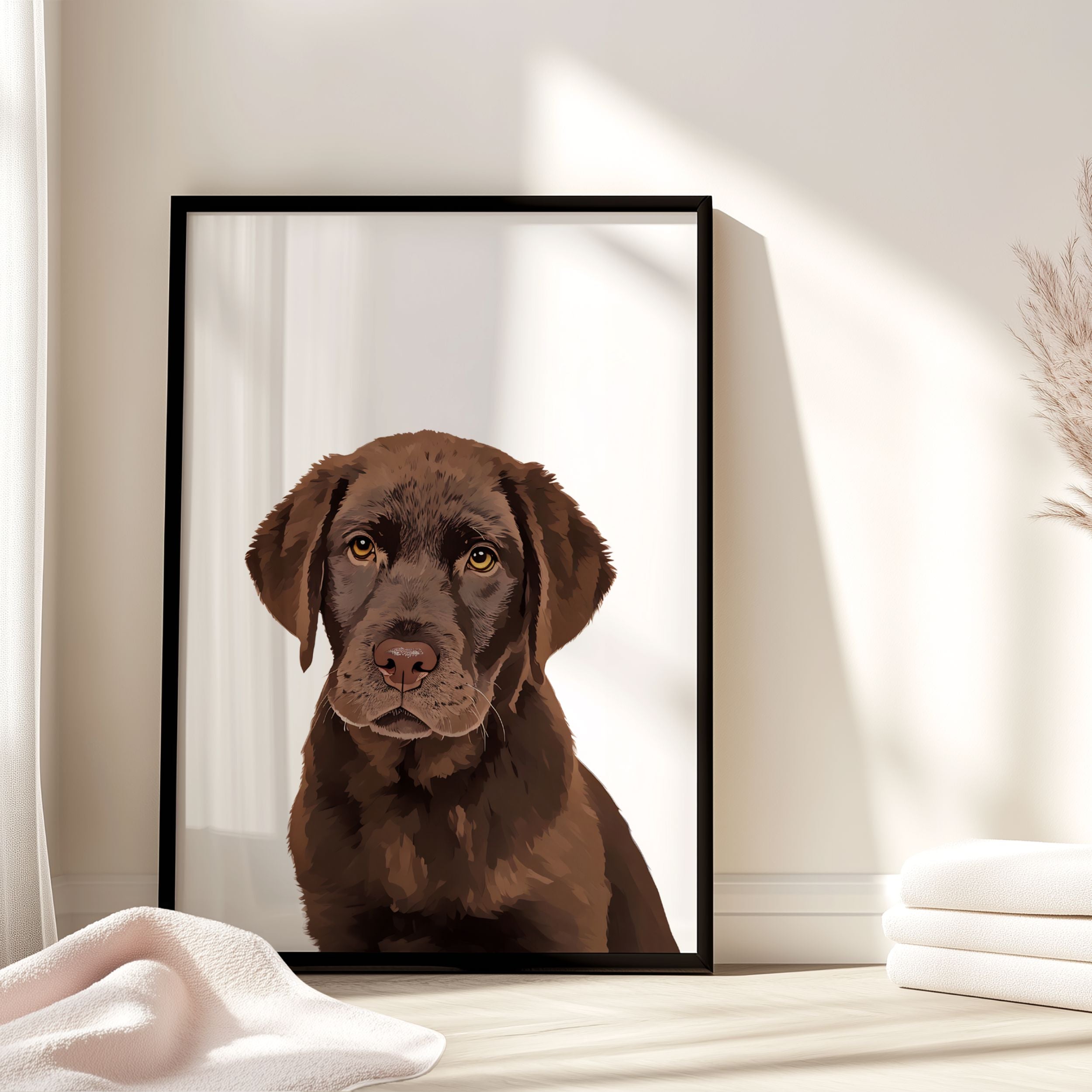 Custom Pet Portrait - Pet Photo + Name