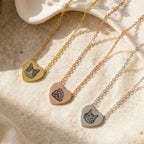 Custom Pet Heart Engraved Necklace - Pet Face