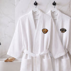 Custom Pet Photo Embroidered Waffle Robe - Pet Photo + Name