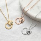 Custom Pet Heart Cutout Engraved Necklace - Pet Face