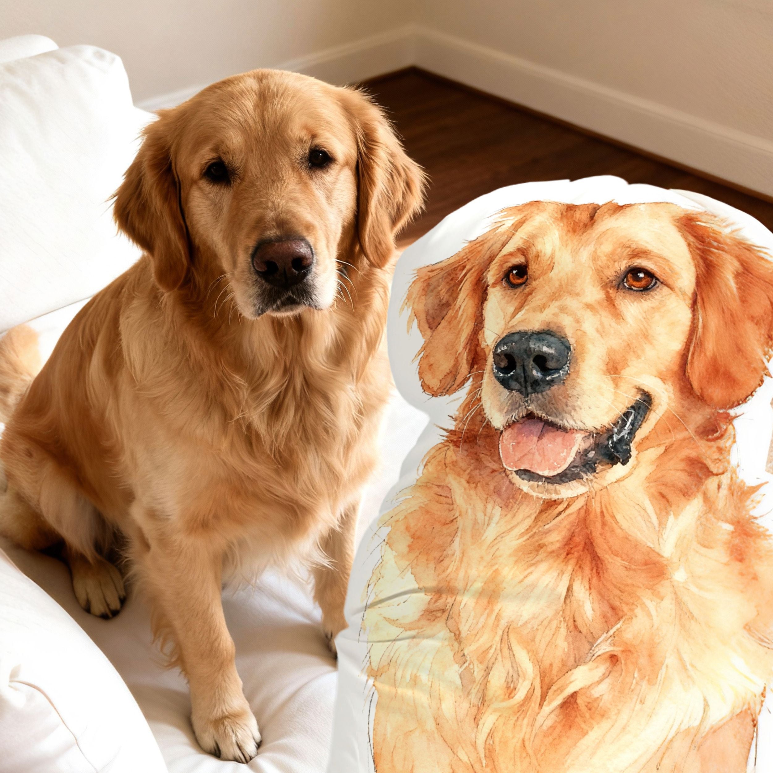 Custom Pet Shaped Cat Dog Pillow - Pet Photo