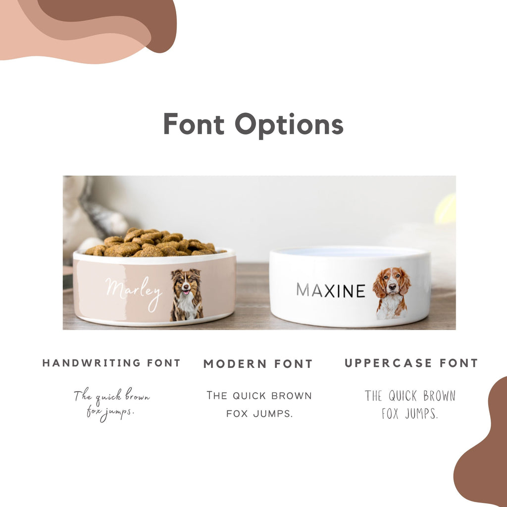 Custom Pet Bowl - Pet Photo + Name