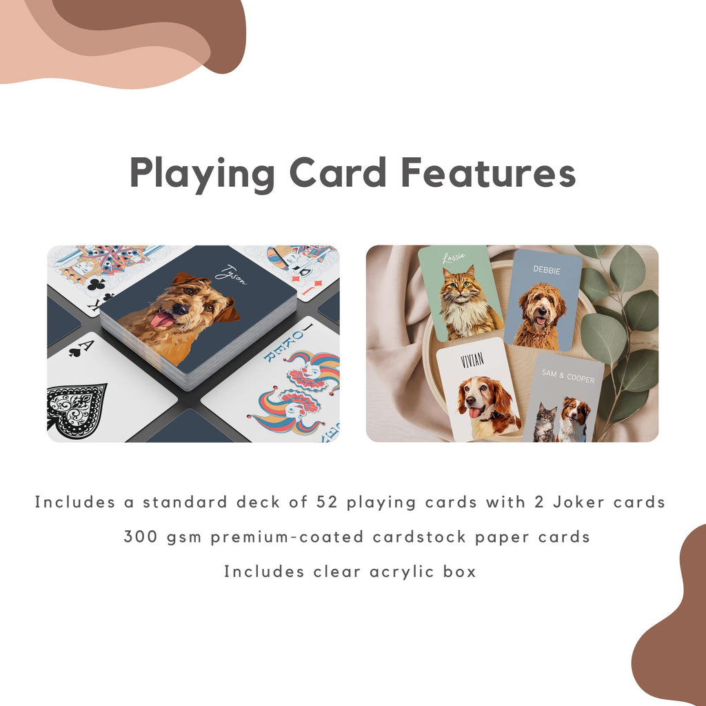 Custom Pet Playing Cards - Pet Photo