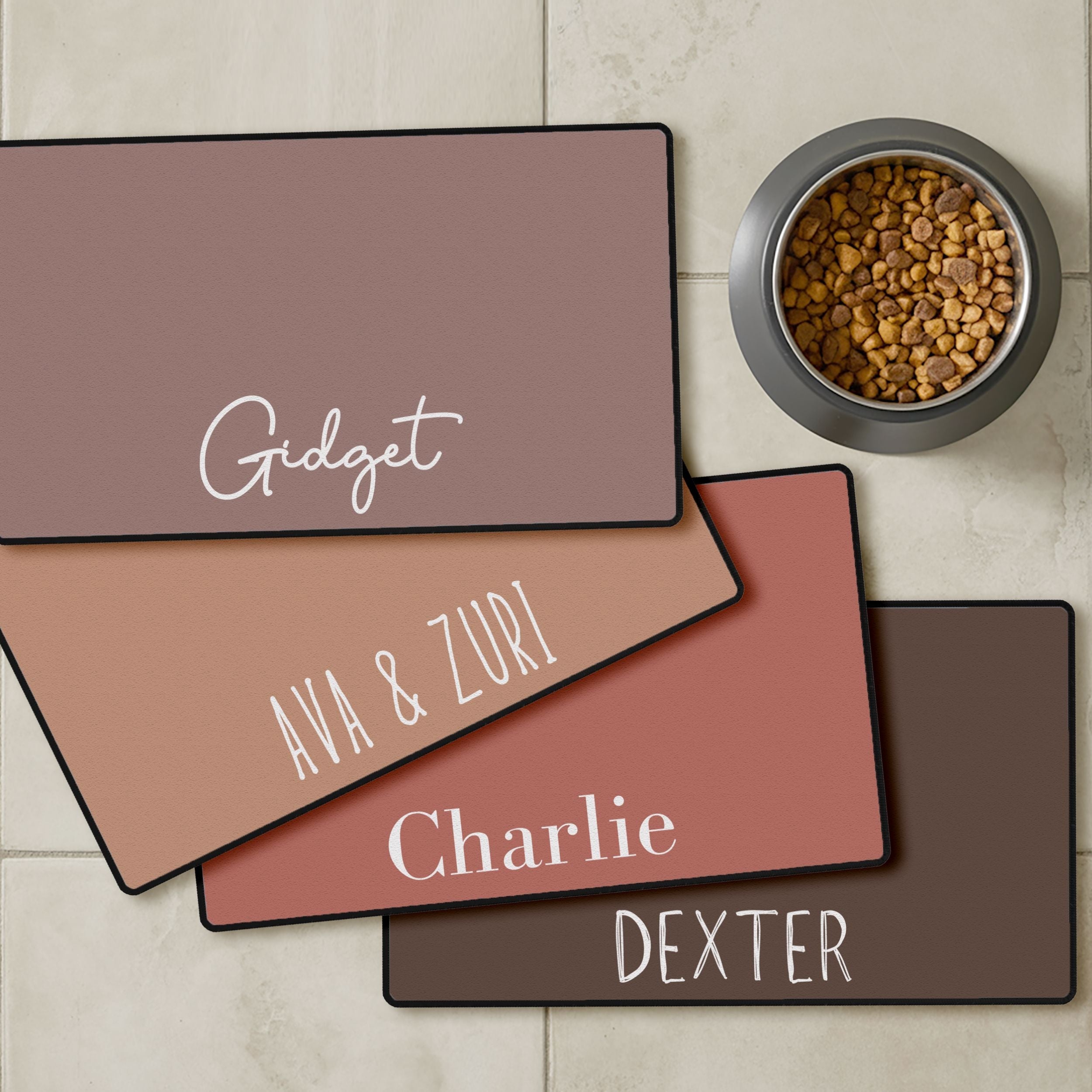 Custom Color Pet Mat - Pet Photo + Name