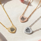 Custom Pet Heart Engraved Necklace - Pet Face