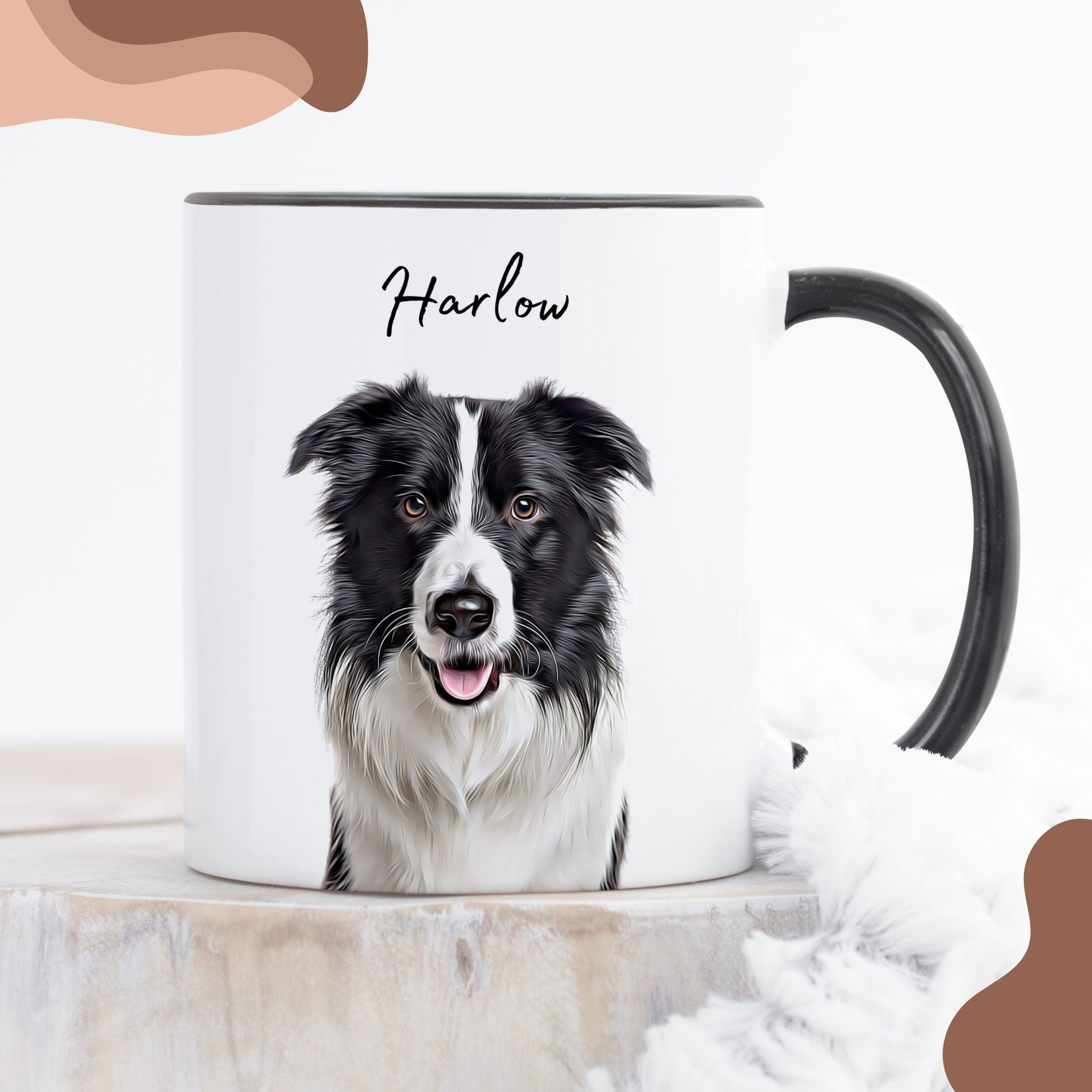 Custom Pet Color Mug - Pet Photo + Name