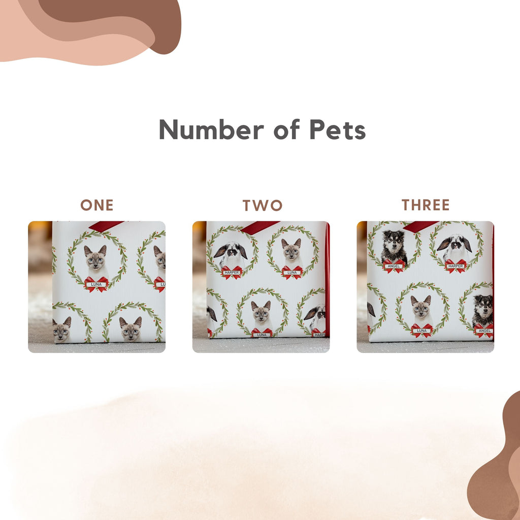 Custom Wrapping Paper Using Pet Photo + Name