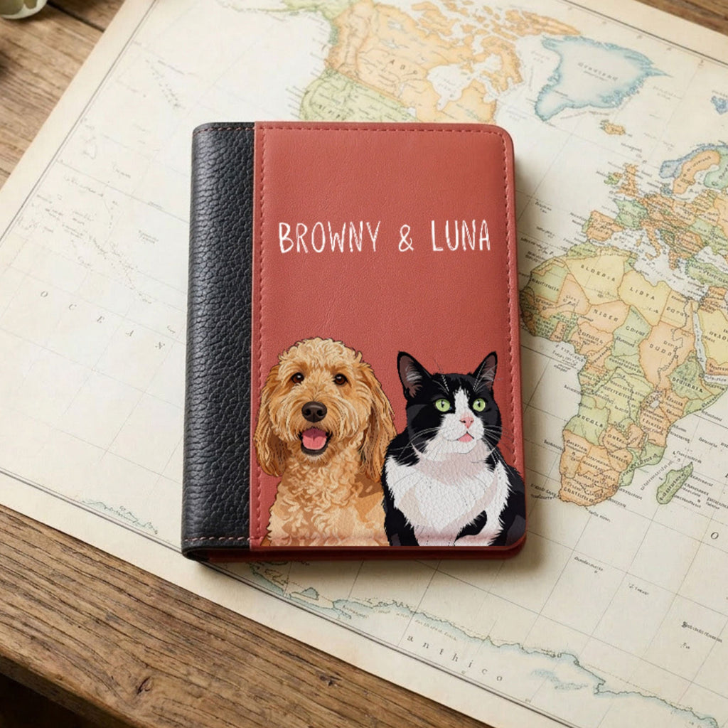 Custom Pet Passport Case - Pet Photo + Name