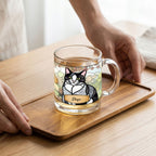 Custom Stained Glass Dog Mug Using Photo + Name
