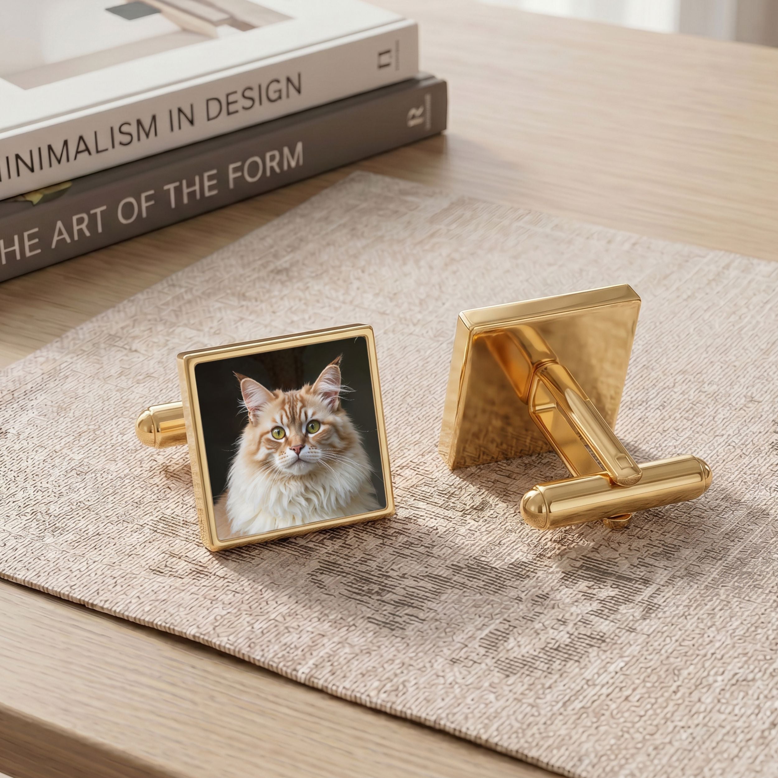 Custom Pet Photo Cufflinks Using Photo - Pet Face