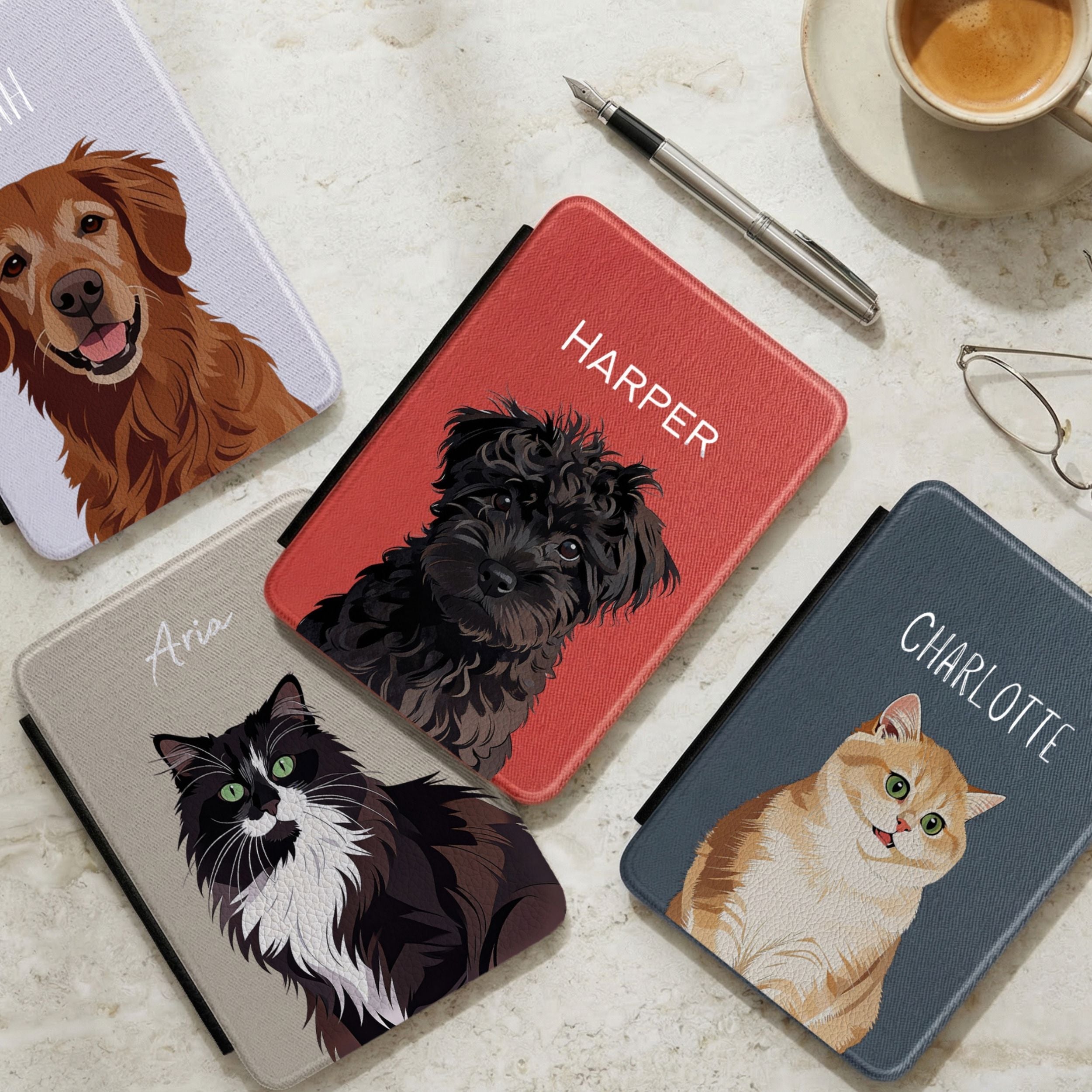 Custom Pet Kindle Case for Colorsoft Paperwhite (7") - Pet Photo + Name