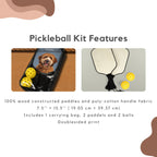 Custom Pet Pickleball Kit - Pet Photo + Name