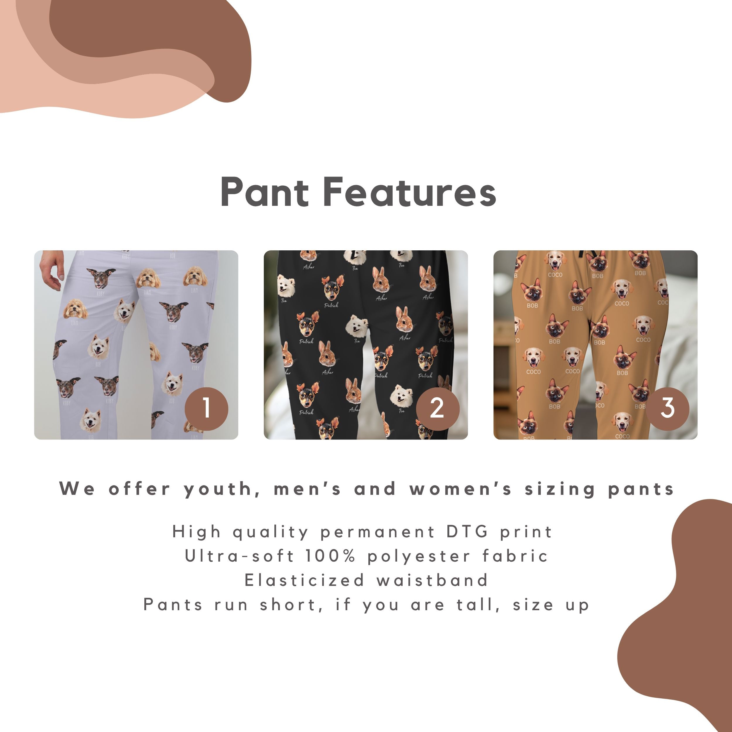 Custom Pet Pajamas Using Pet Photo + Name
