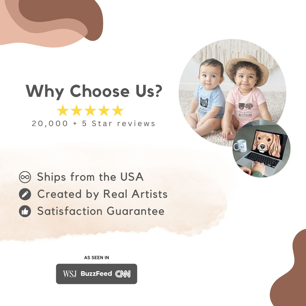 Custom Pet Baby Bodysuit - Pet Photo + Name