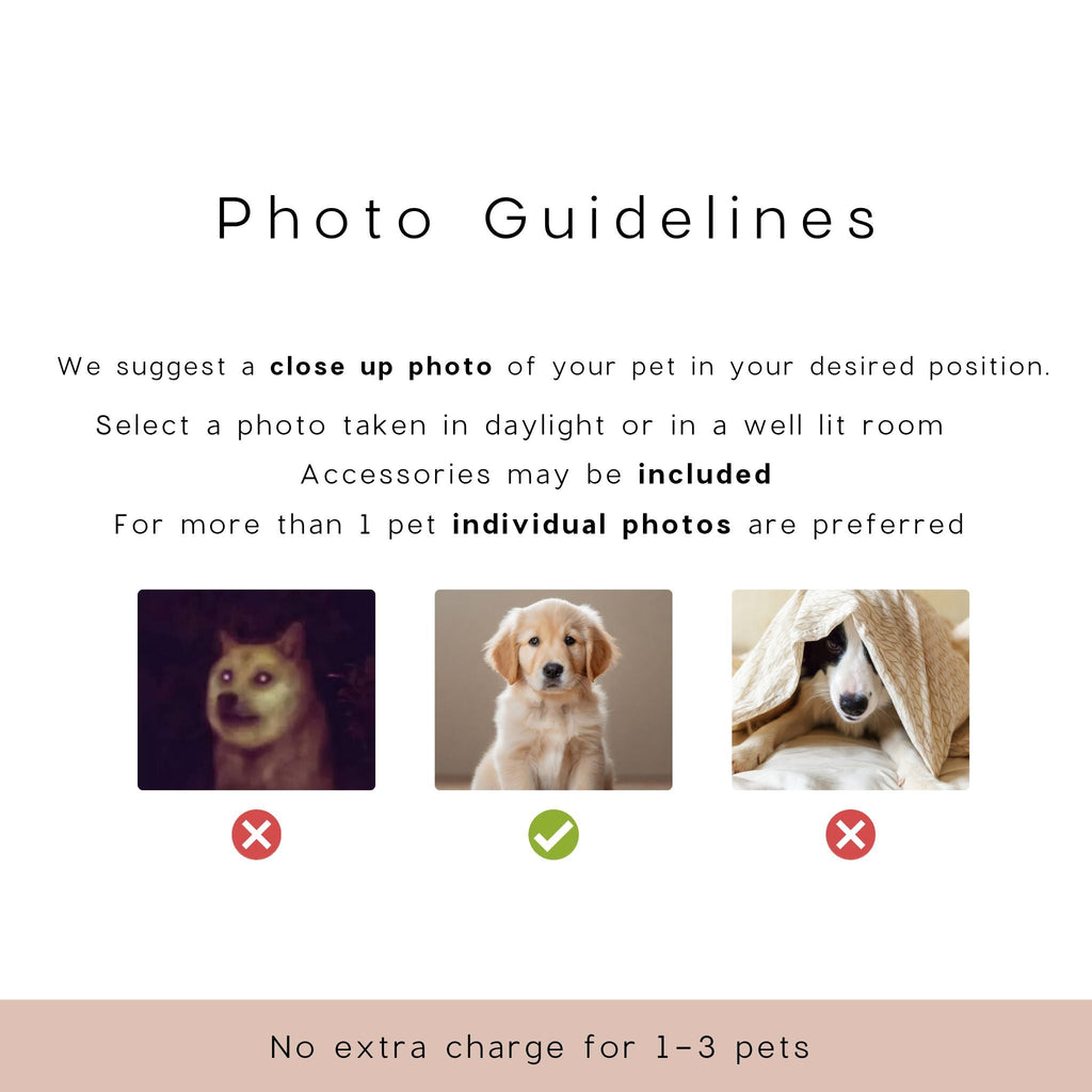 Custom Pet Wedding Cocktail Napkins - Pet Photo + Name