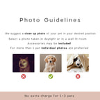 Custom Pet Wedding Cocktail Napkins - Pet Photo + Name