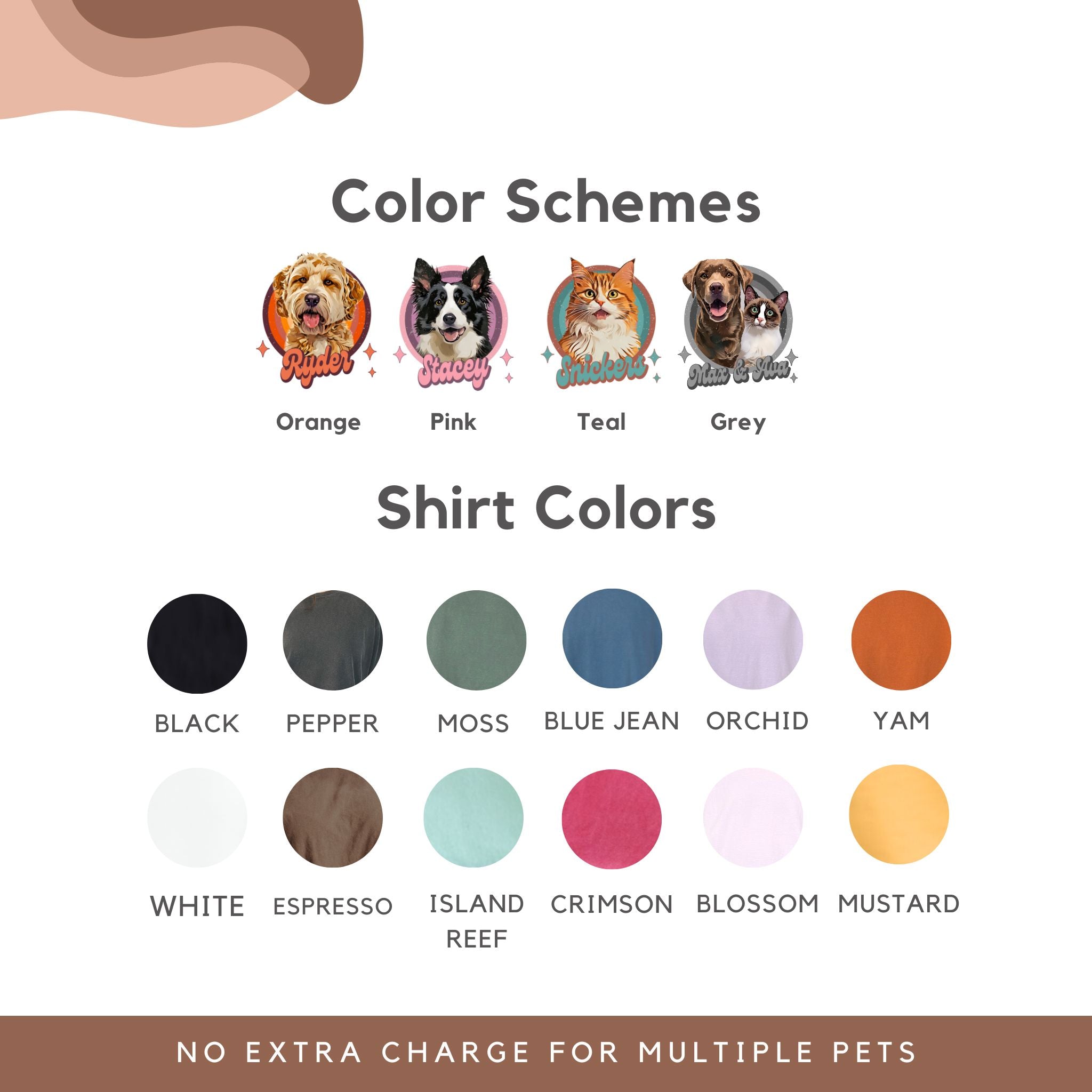 Custom Comfort Colors Vintage Retro Pet Shirt - Pet Photo + Name