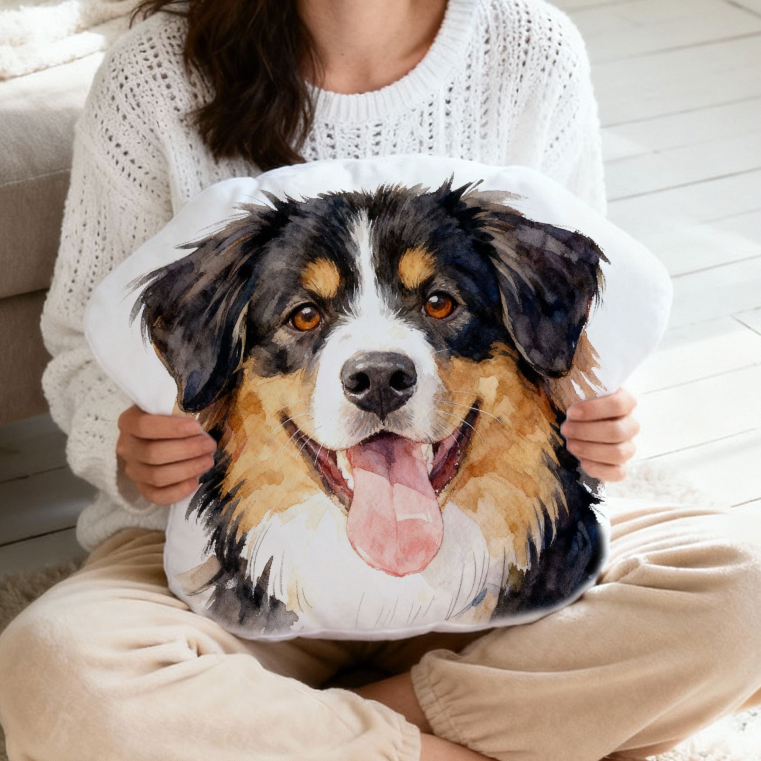 Custom Pet Shaped Cat Dog Pillow - Pet Photo