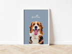Custom Pet Portrait - Pet Photo + Name