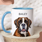 Custom Pet Color Mug - Pet Photo + Name