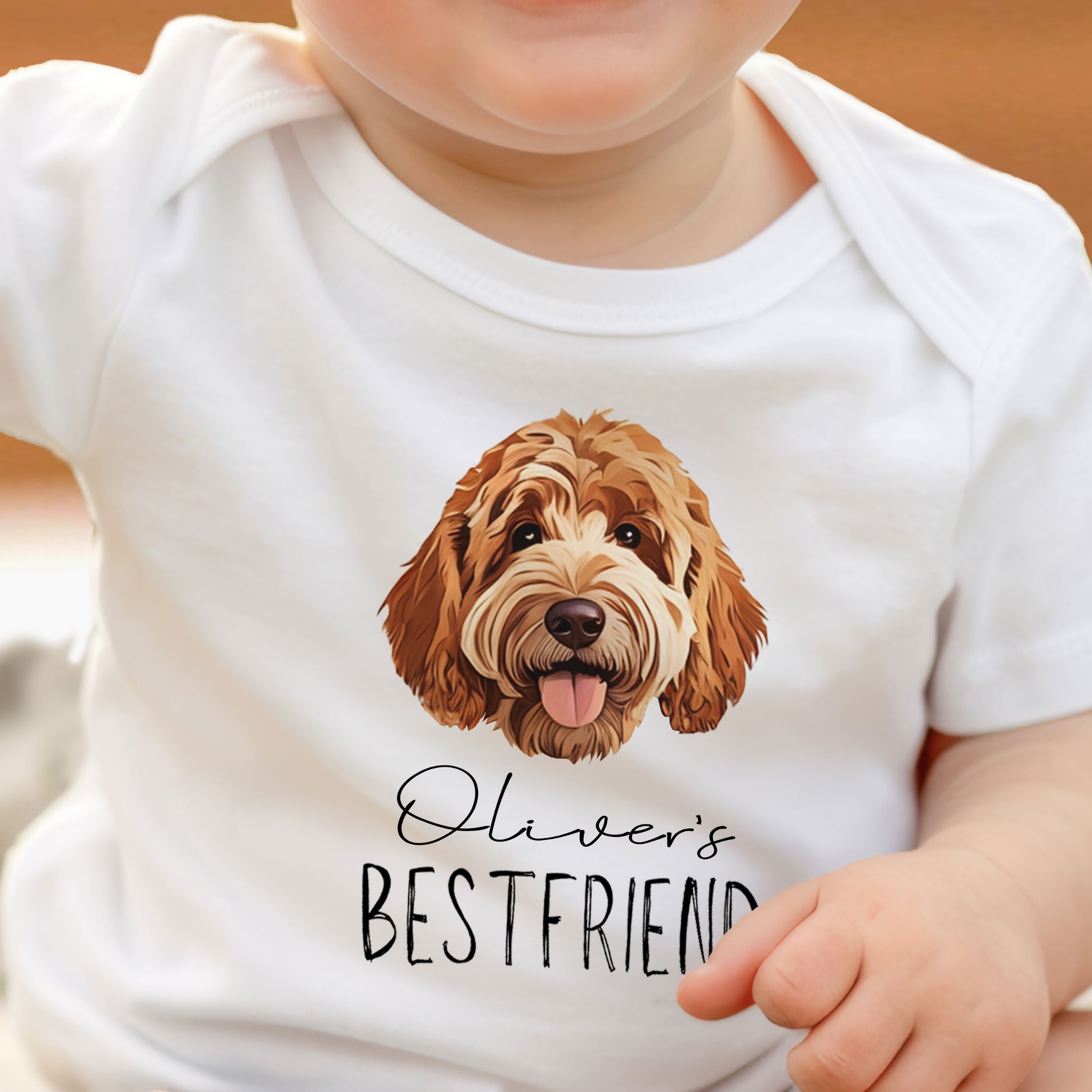Custom Pet Baby Bodysuit - Pet Photo + Name