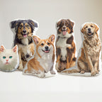 Custom Pet Shaped Cat Dog Pillow - Pet Photo