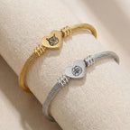 Custom Pet Heart Cuff Engraved Bracelet - Pet Face