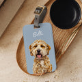 Custom Pet Luggage Tag Using Pet Photo + Name