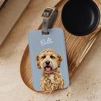 Custom Pet Luggage Tag Using Pet Photo + Name
