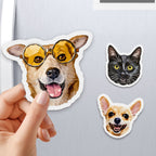 Custom Pet Magnet - Pet Photo + Name