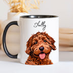 Custom Pet Color Mug - Pet Photo + Name