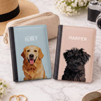 Custom Pet Passport Case - Pet Photo + Name