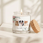 Custom Watercolor Floral Pet Memorial Gift Box with Candle & Blanket